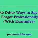 Other Ways to Say ‘I Forgot Professionally’ (With Examples)