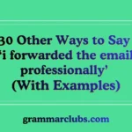 Other Ways to Say ‘i forwarded the email professionally’ (With Examples)