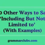 Other Ways to Say ‘Including But Not Limited to’ (With Examples)