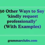 Other Ways to Say ‘kindly request professionally’ (With Examples)