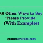 Other Ways to Say ‘Please Provide’ (With Examples)