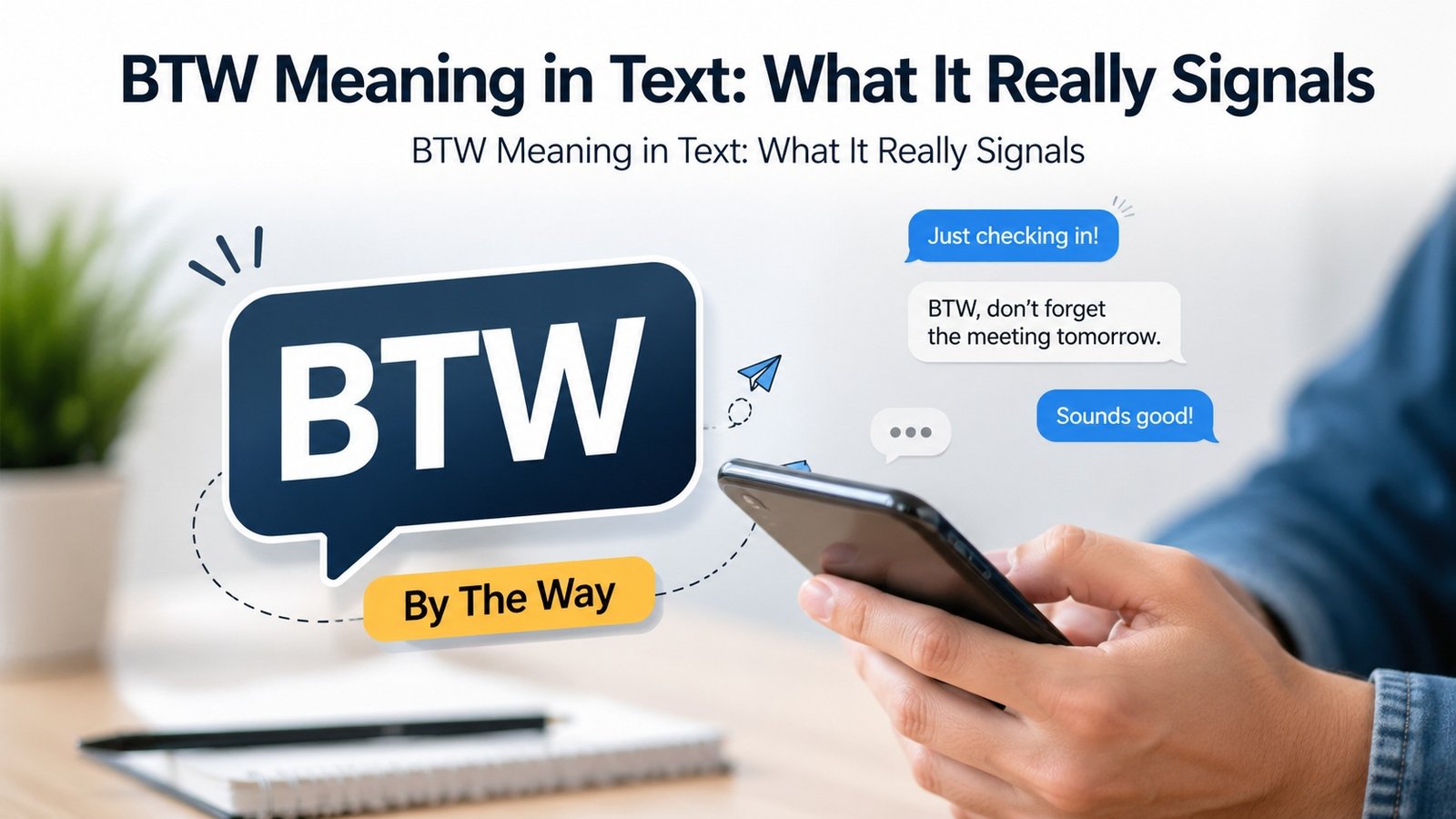 BTW Meaning in Text: What It Really Signals