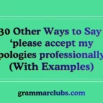 Other Ways to Say ‘please accept my apologies professionally’ (With Examples)