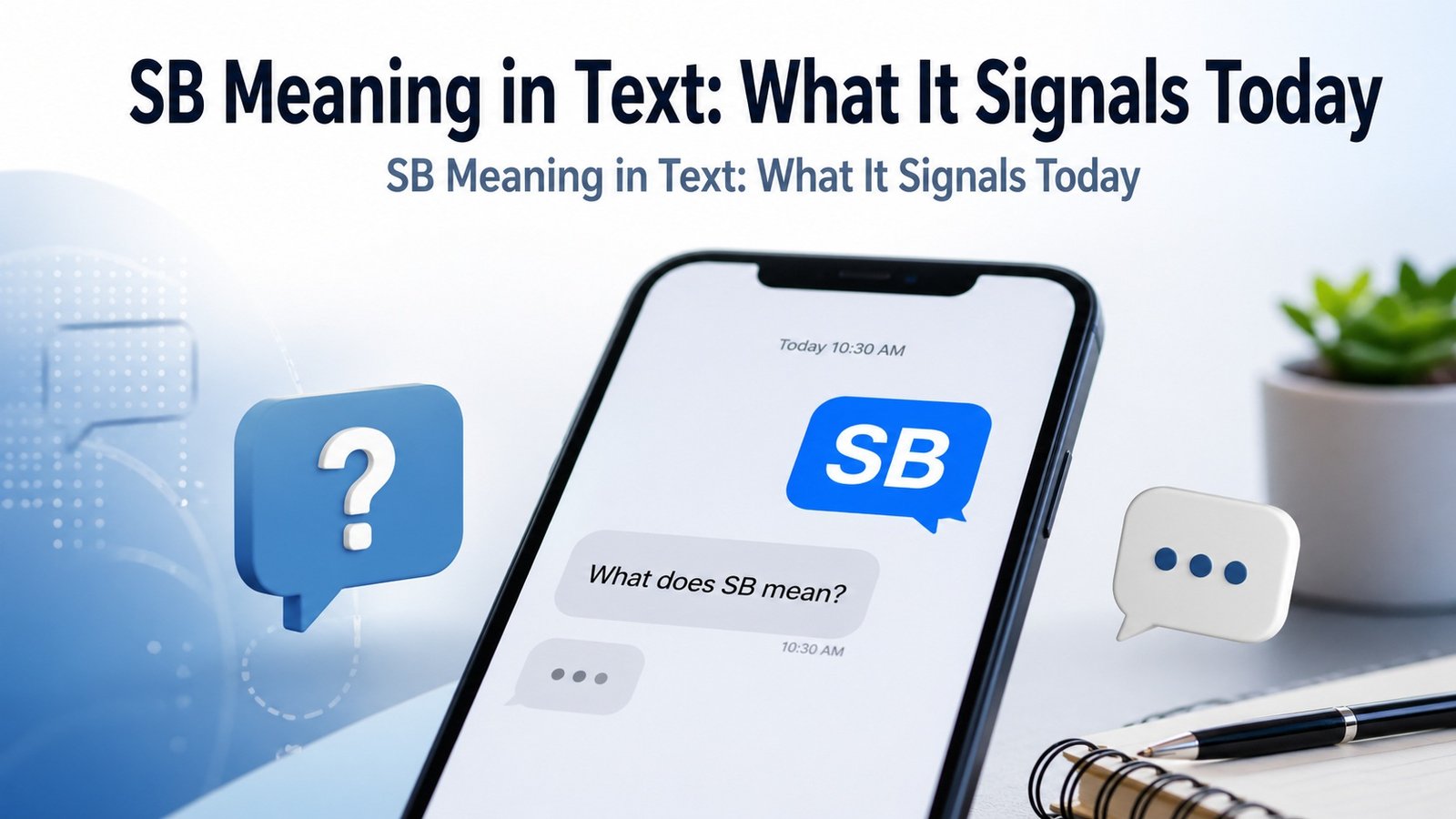 SB Meaning in Text: What It Signals Today