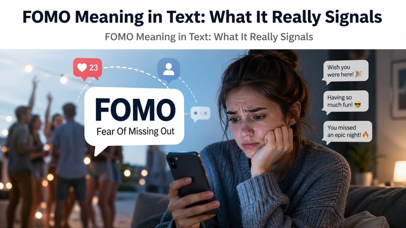FOMO Meaning in Text: What It Really Signals