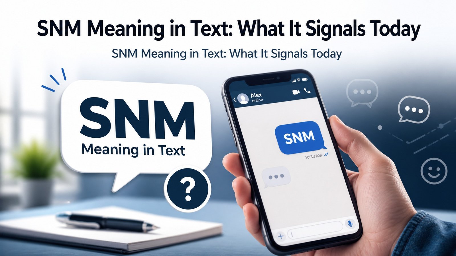 SNM Meaning in Text: What It Signals Today