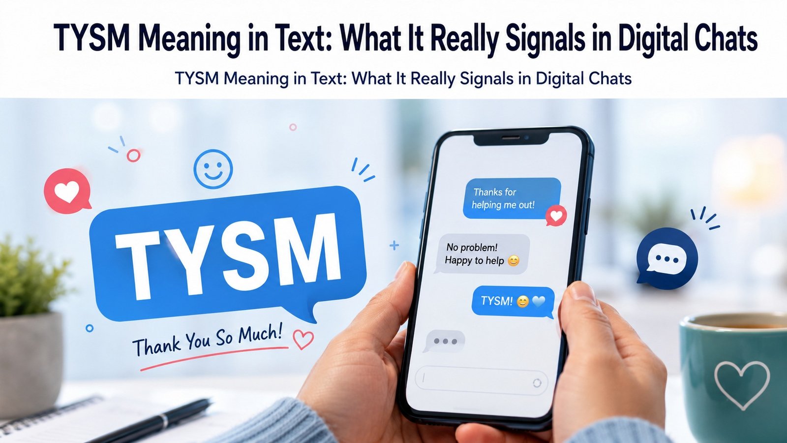 TYSM Meaning in Text: What It Really Signals in Digital Chats