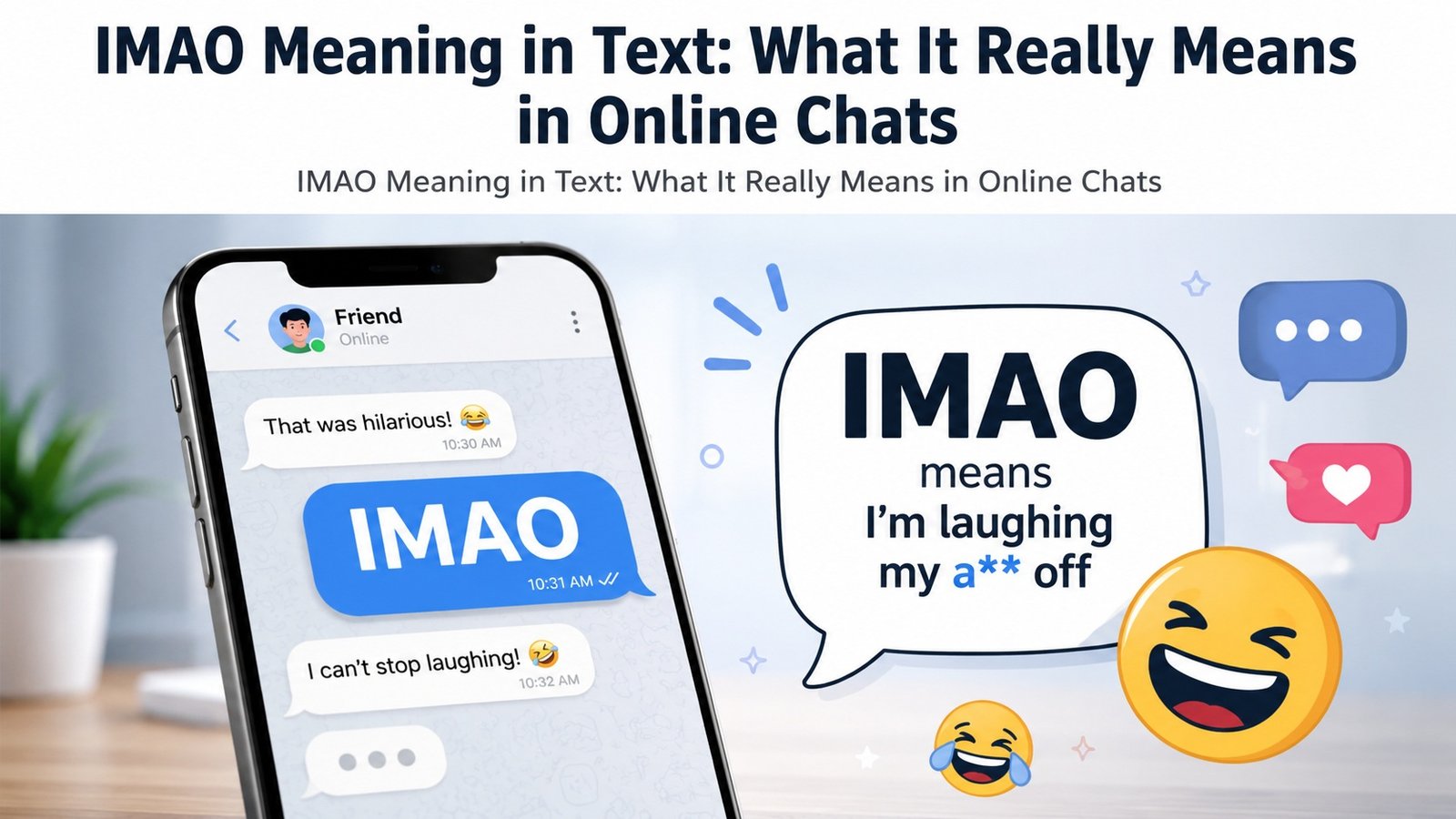 IMAO Meaning in Text: What It Really Means in Online Chats